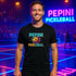 Pepini Pickleball Retro Neon Logo Tee - Blackout Series