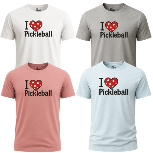 I Love Pickleball Graphic T-Shirt β Casual Unisex Tee