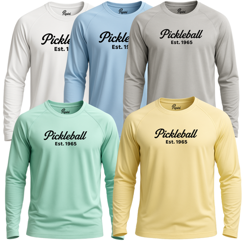 Pepini Pickleball 1965 Script Performance Shirt - Long Sleeve