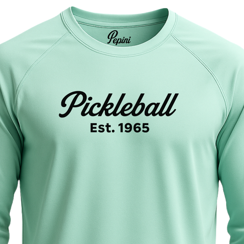 Pepini Pickleball 1965 Script Performance Shirt - Long Sleeve