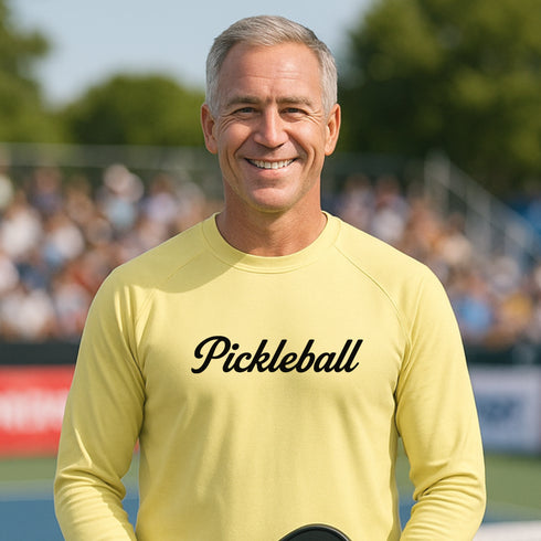 Pepini Pickleball Classic Script Performance Shirt – Long Sleeve