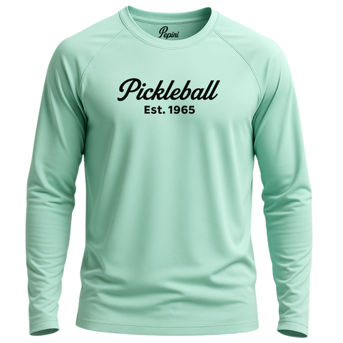 Pepini Pickleball 1965 Script Performance Shirt - Long Sleeve