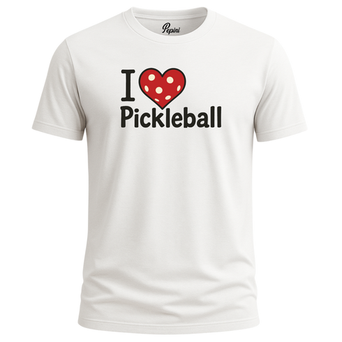 I Love Pickleball Graphic T-Shirt β Casual Unisex Tee