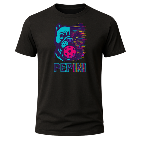 Pepini Neon Glitch Bulldog Graphic T-Shirt – Blackout Series