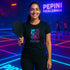 Pepini Neon Glitch Bulldog Graphic T-Shirt – Blackout Series