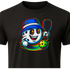 Retro Pickleball Player Cartoon Graphic T-Shirt β Blackout Series