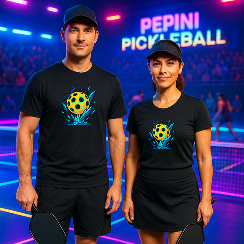 Pickleball Energy Burst Graphic T-Shirt β Blackout Series