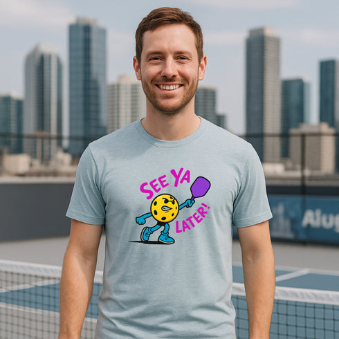 See Ya Later Pickleball Graphic T-Shirt – Fun Unisex Casual Tee