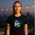 Retro Pickleball Player Cartoon Graphic T-Shirt β Blackout Series