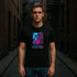 Pepini Neon Glitch Bulldog Graphic T-Shirt – Blackout Series