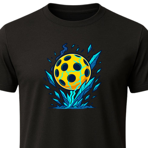 Pickleball Energy Burst Graphic T-Shirt β Blackout Series