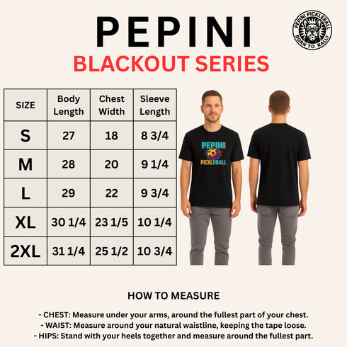 Pickleball AF Retro Neon Graphic T-Shirt – Blackout Series | Pepini