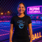 Neon Pickleball Surfer Glitch Graphic T-Shirt β Blackout Series