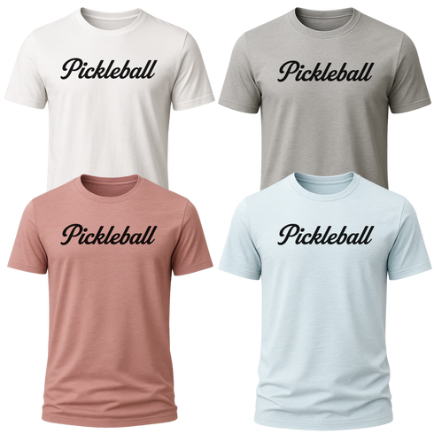 Pickleball Classic Script Graphic T-Shirt