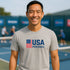USA Patriotic Pickleball Flag T-Shirt β American Graphic Unisex Tee
