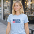 USA Patriotic Pickleball Flag T-Shirt β American Graphic Unisex Tee