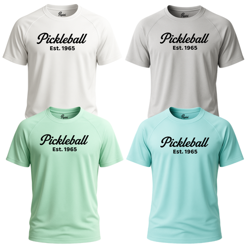 Pepini Pickleball 1965 Script Performance Shirt - Short Sleeve