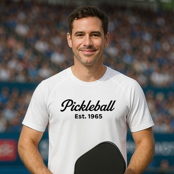 Pepini Pickleball 1965 Script Performance Shirt - Short Sleeve