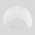 White baseball cap on a light gray background