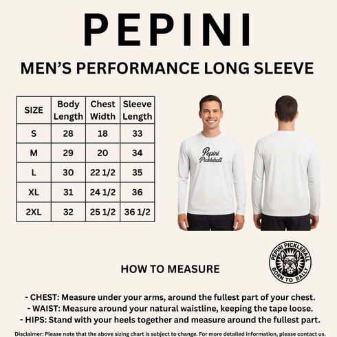 Pepini Pickleball Bold Performance Shirt – Long Sleeve