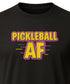 Pickleball AF Retro Neon Graphic T-Shirt – Blackout Series | Pepini