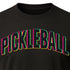 Curved Pickleball Neon Glitch