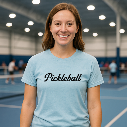 Pickleball Classic Script Graphic T-Shirt
