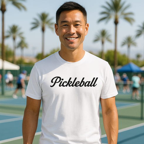 Pickleball Classic Script Graphic T-Shirt