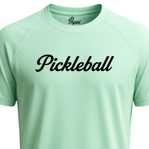Pepini Pickleball Classic Script Performance Shirt – Short Sleeve