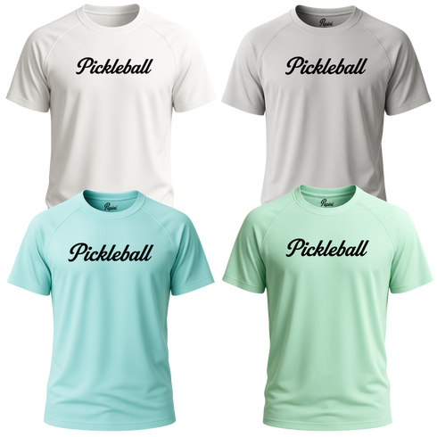 Pepini Pickleball Classic Script Performance Shirt – Short Sleeve