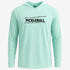 Mint green hoodie with 'Pickleball' text on a white background