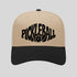 Beige and black cap with 'Pickleball' text on a light gray background