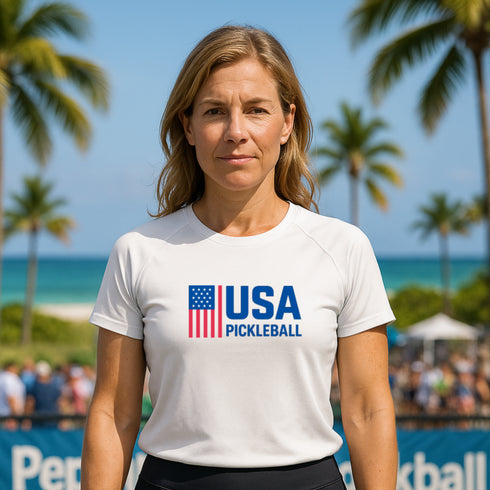 USA Pickleball Pride Women’s Short Sleeve Performance Tee