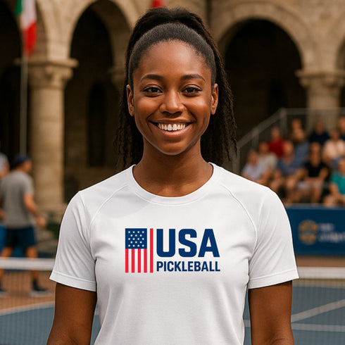 USA Pickleball Pride Women’s Short Sleeve Performance Tee