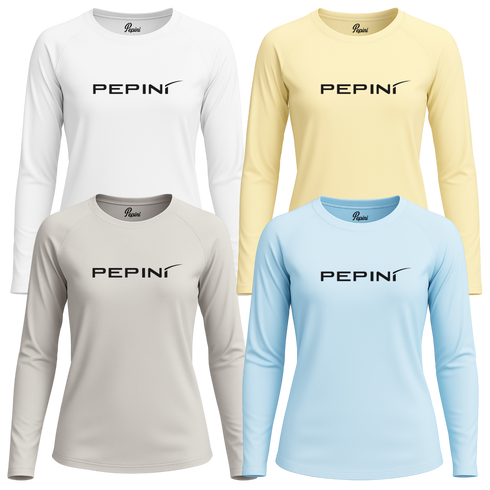 Pepini Bold Logo Women’s Long Sleeve Performance Tee